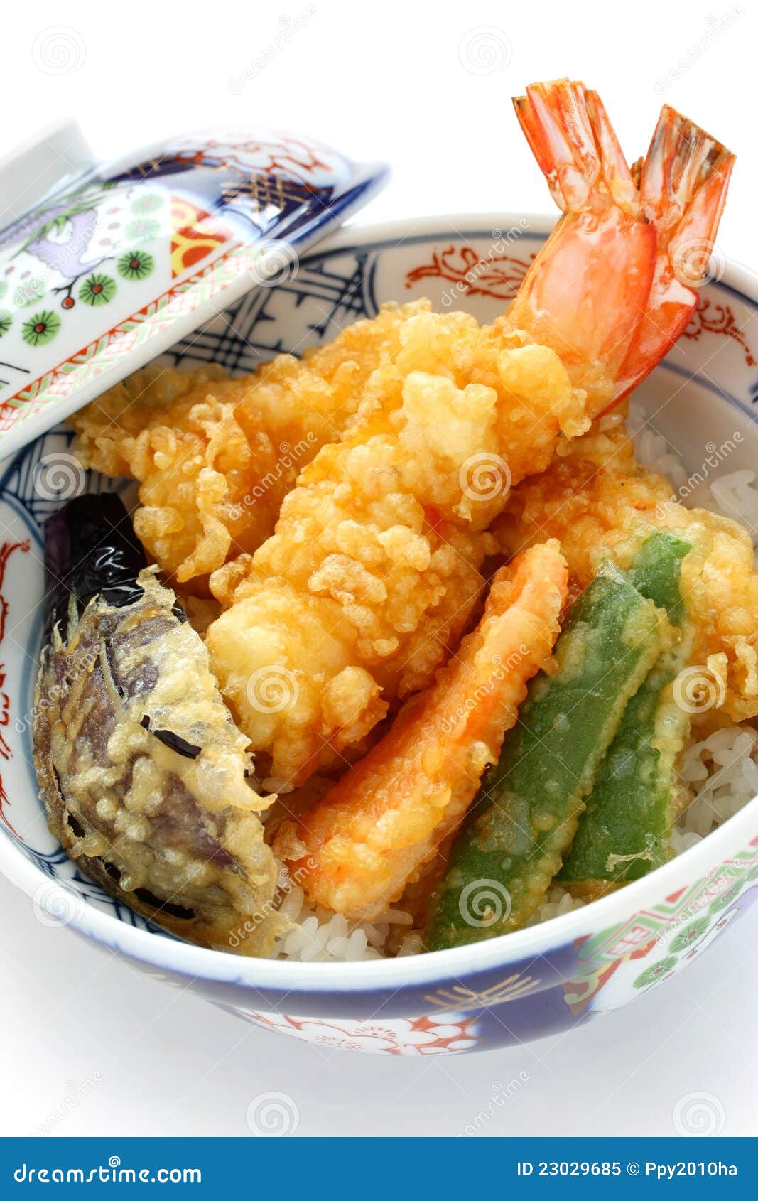 Prawn Tempura Bowl Prawn Tempura Bowl Japanese Food Royalty Free Stock Photo