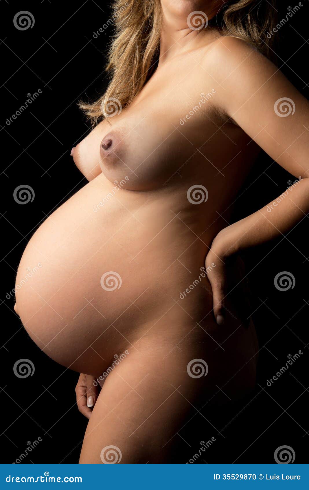 Pregnant Black Nude 100