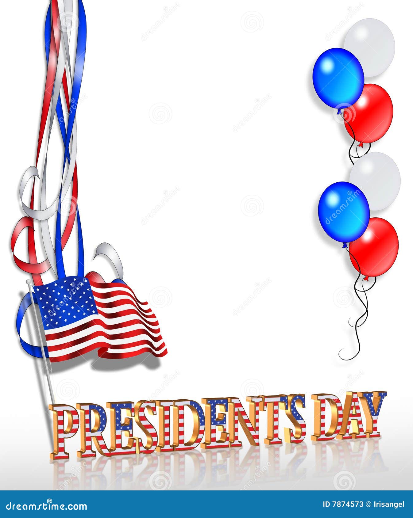 Presidents Day Background 2 Stock Photos - Image: 7874573