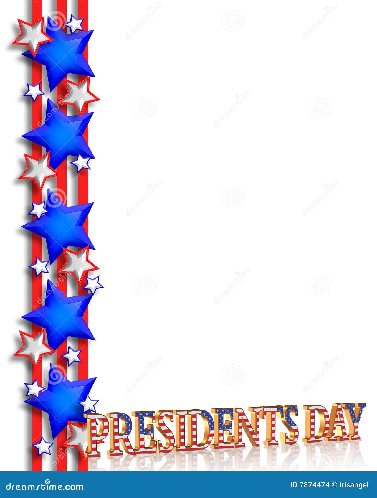 Presidents Day Background Border Stock Images - Image: 7874474