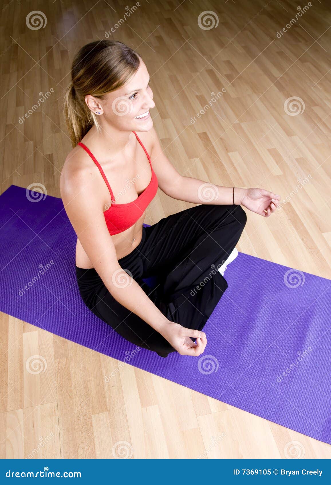 Pretty Girl Doing Yoga Royalty Free Stock Photo Image