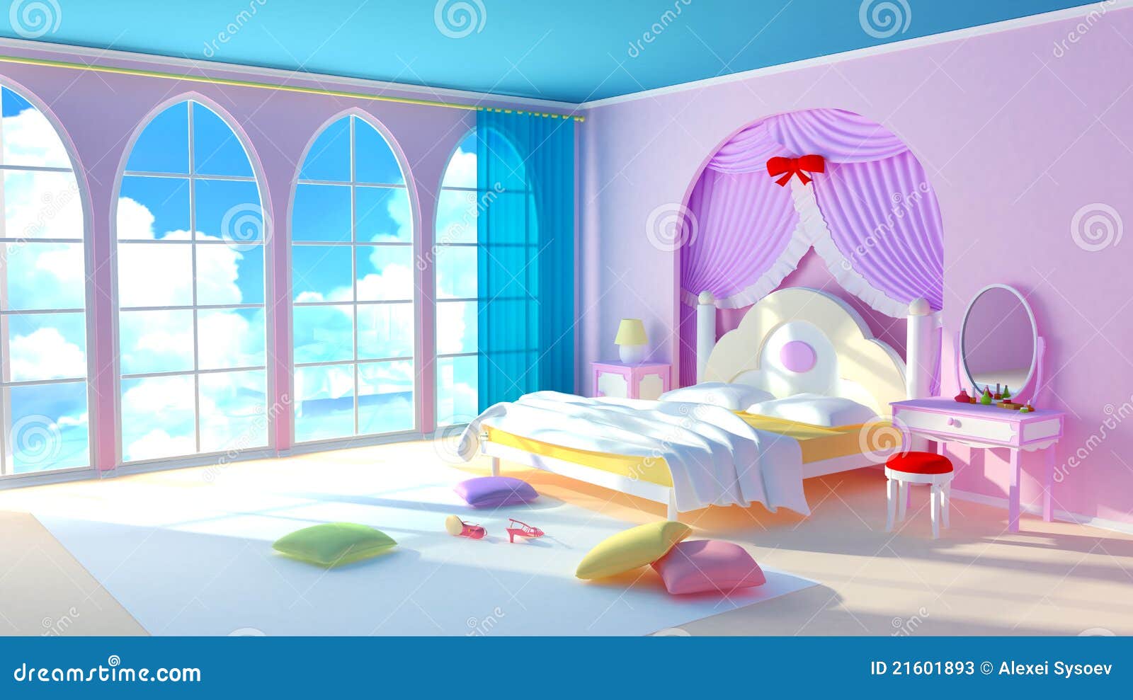 princess bedroom clipart - photo #3