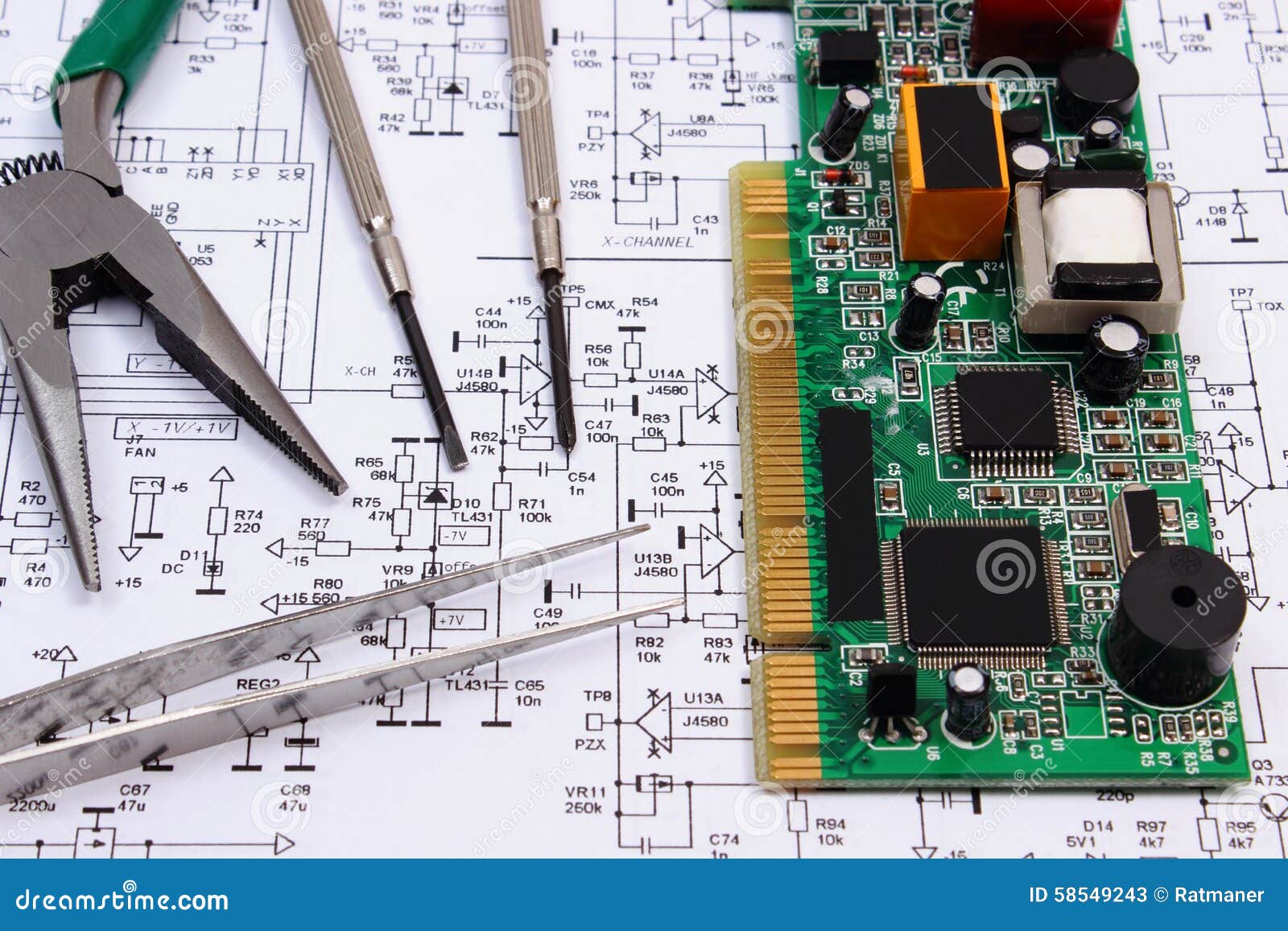 Pcb Layout Contractor Jobs | printed circuit board and precision tools on diagram of Pcb Layout Contractor Jobs | printed circuit board and precision tools on diagram of