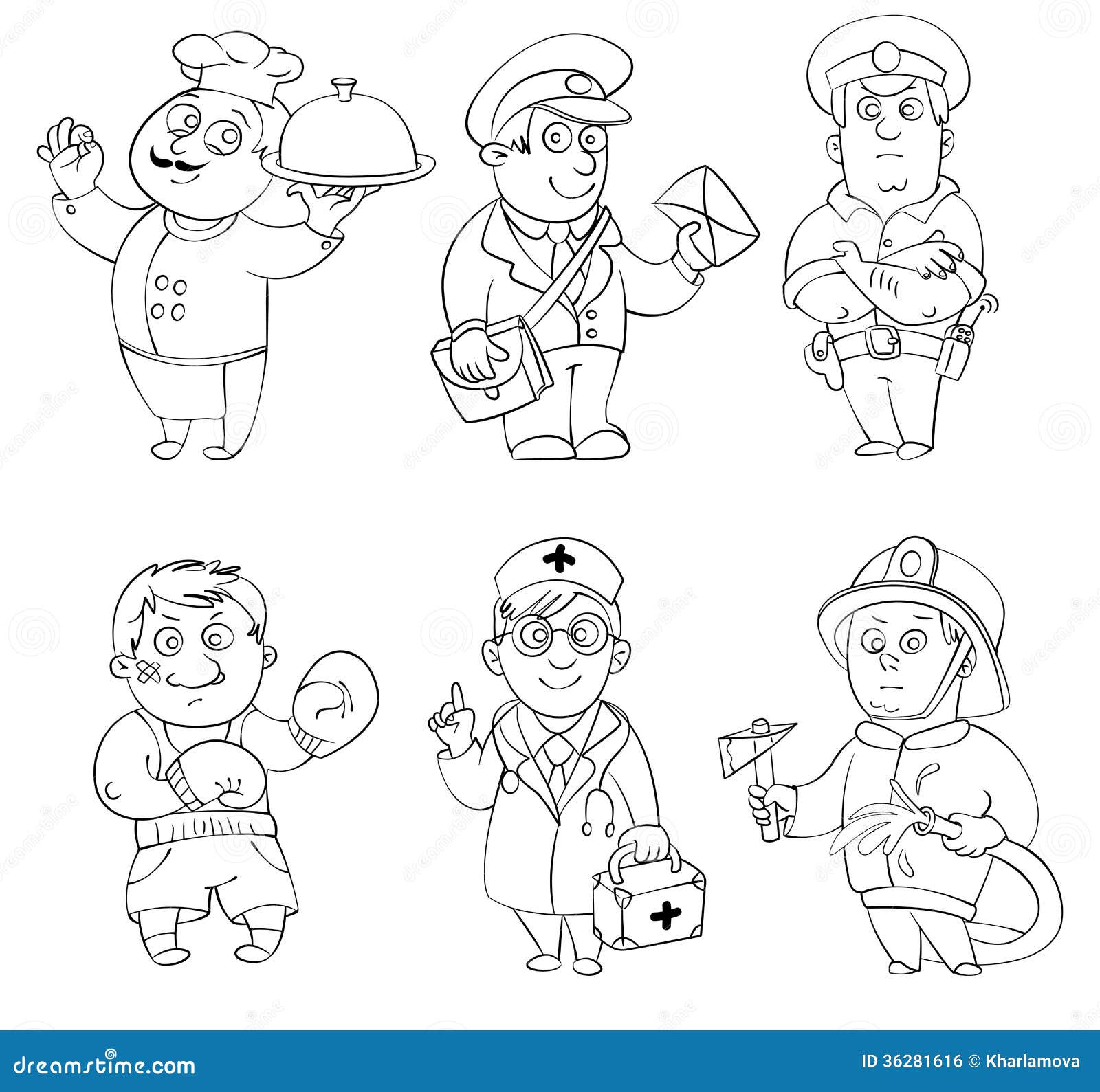 occupations coloring pages and activities - photo #26