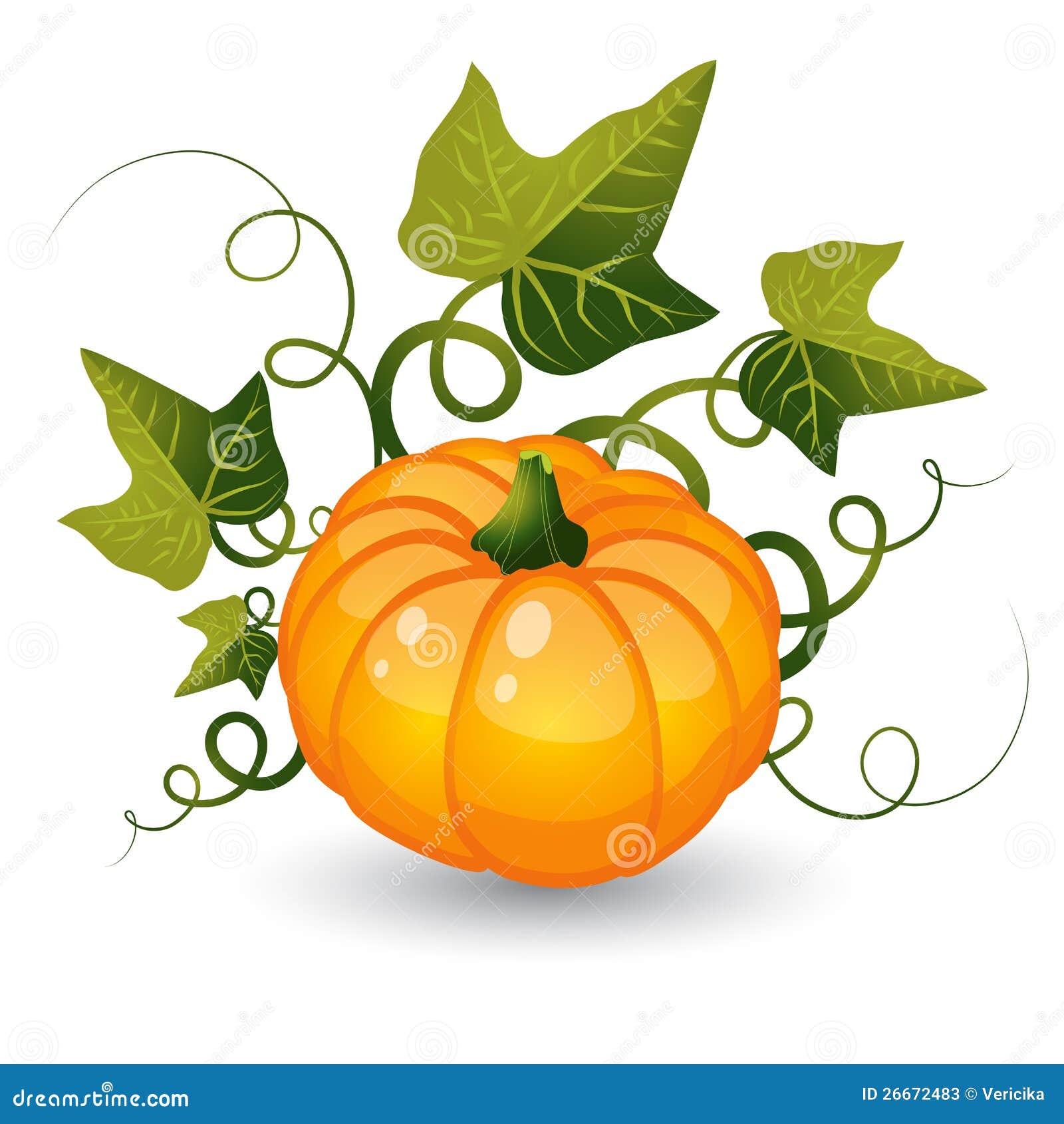 pumpkin leaves clipart - photo #36