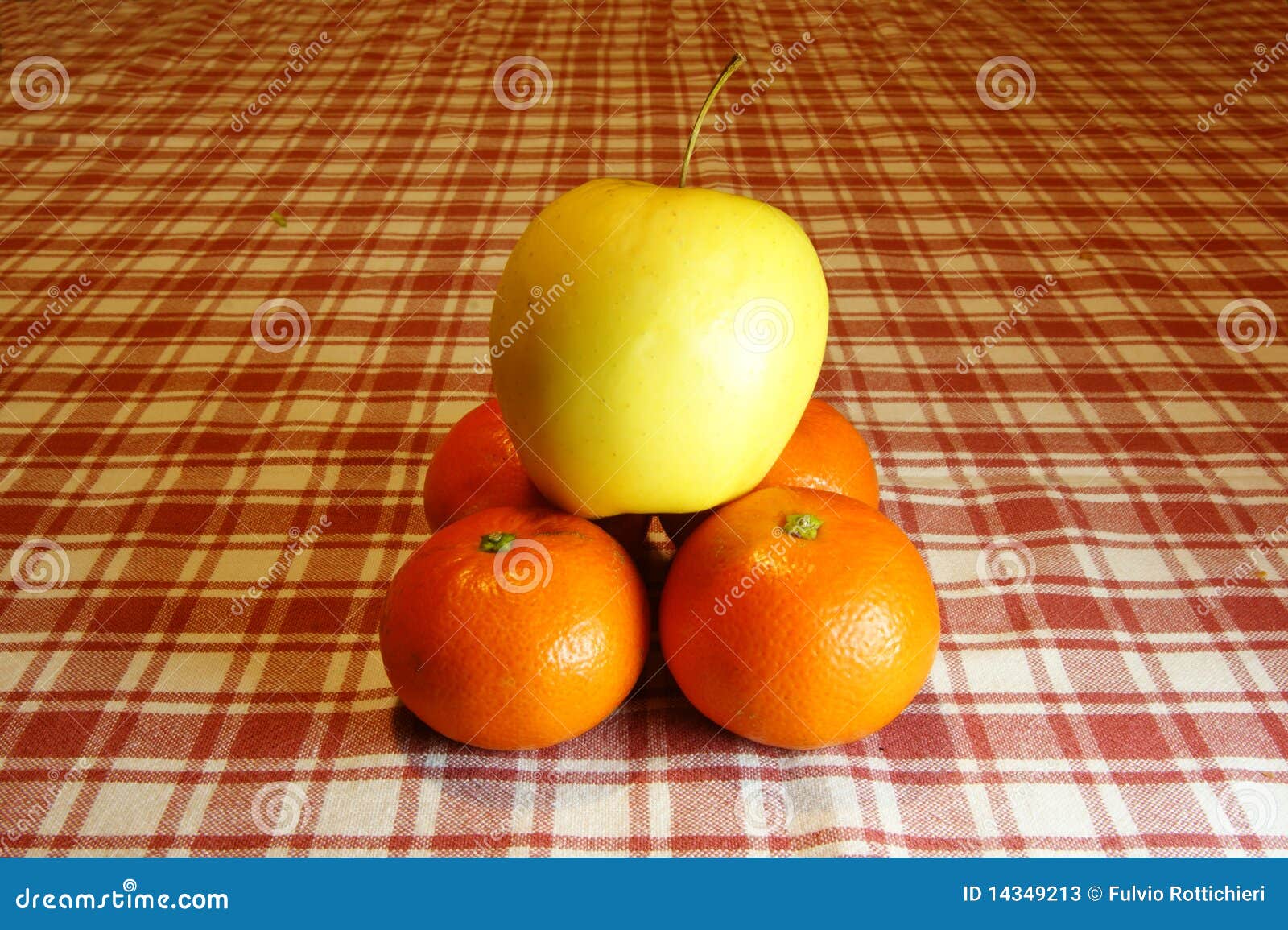 Pyramid Of Oranges And Apple Stock Photos Image 14349213