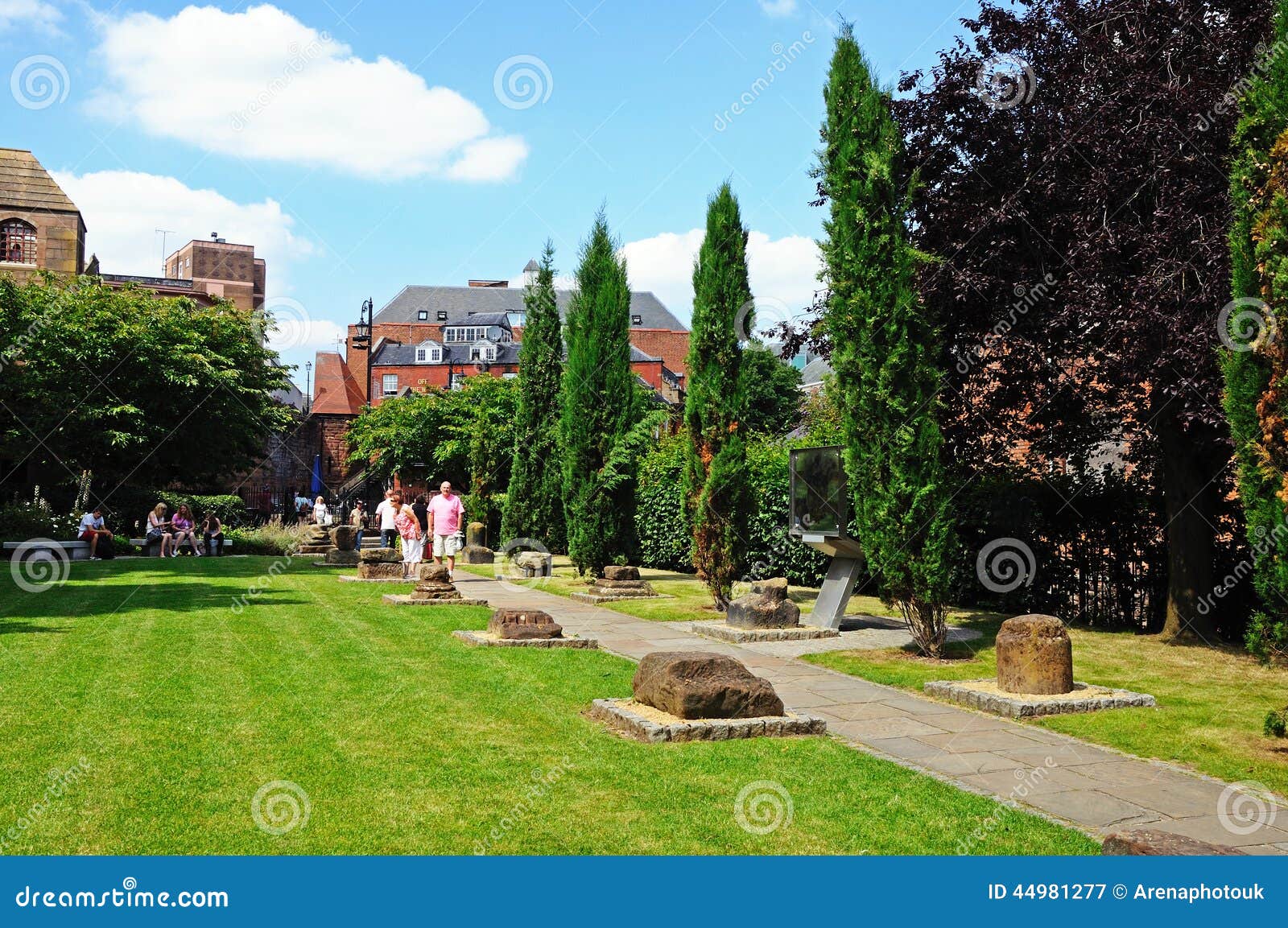 Römische Gärten, Chester Redaktionelles Stockfotografie