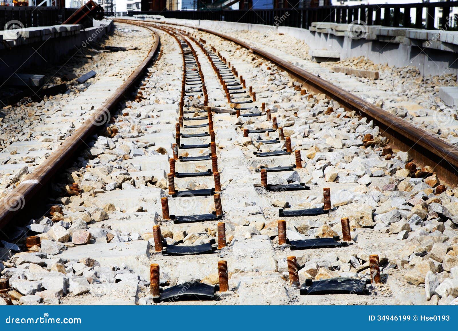 Railroad Ballast Bed Royalty Free Stock Images - Image: 34946199