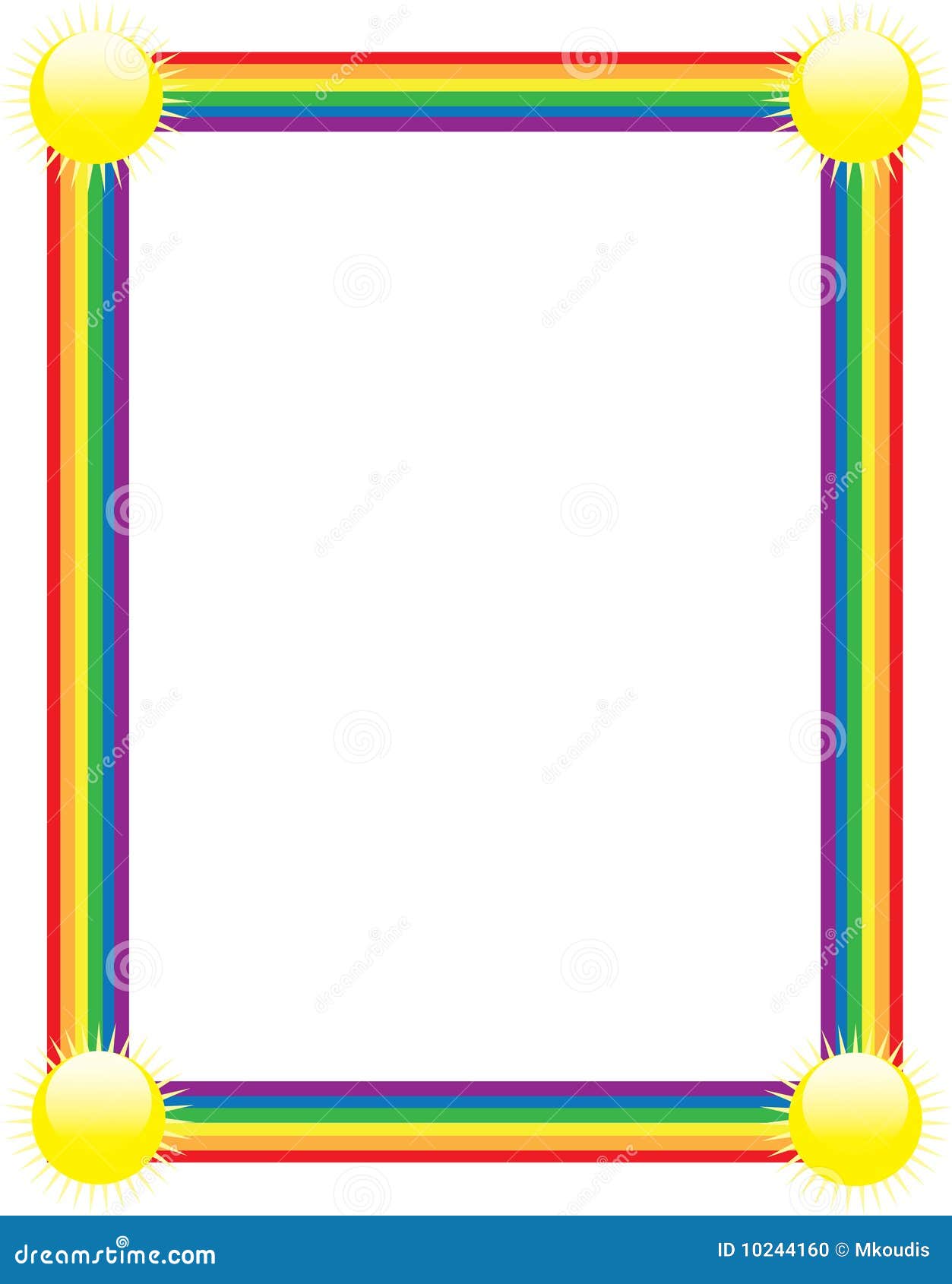 clip art rainbow border - photo #17