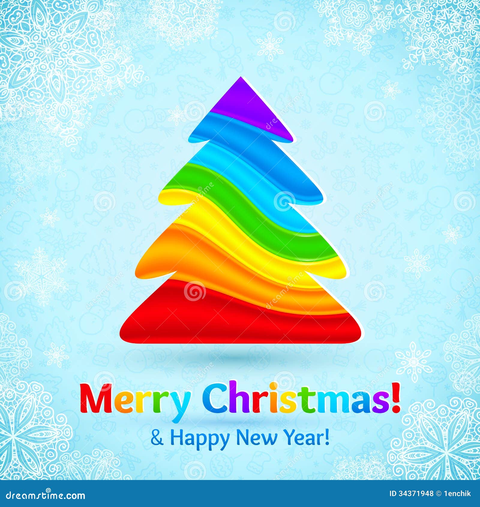Gallery images and information: Rainbow Christmas Tree