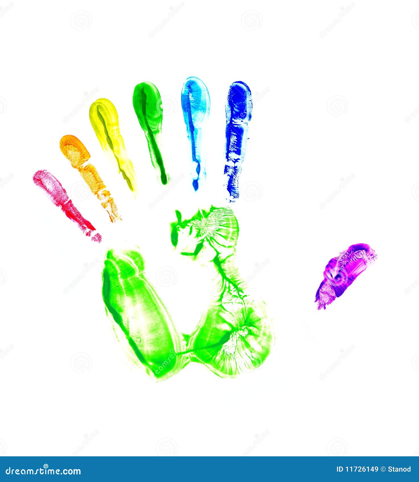 rainbow handprint clipart - photo #8