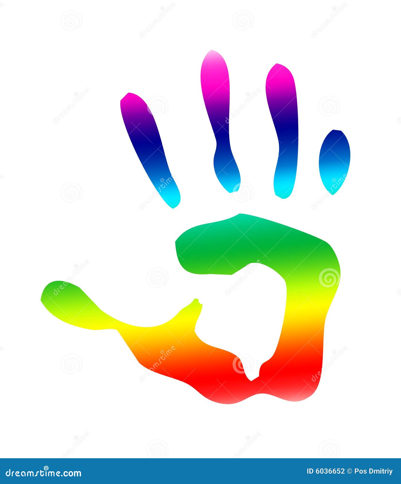 rainbow handprint clipart - photo #4