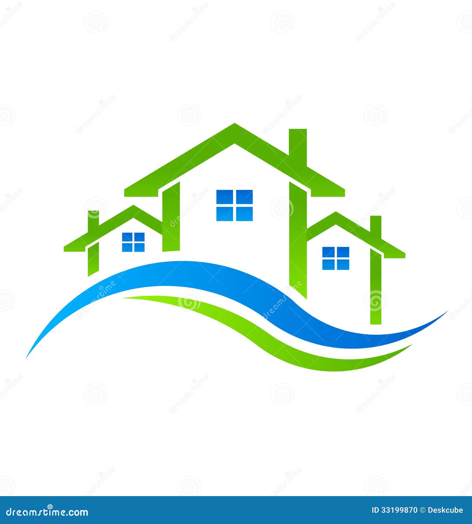 Real Estate Houses Logo Stock Photo  Image: 33199870