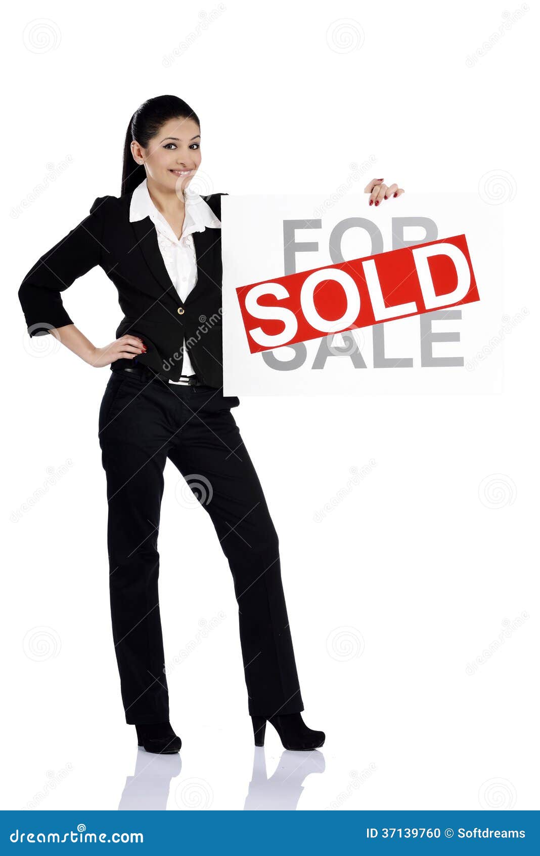 Title Asian Woman Holding Sale 119