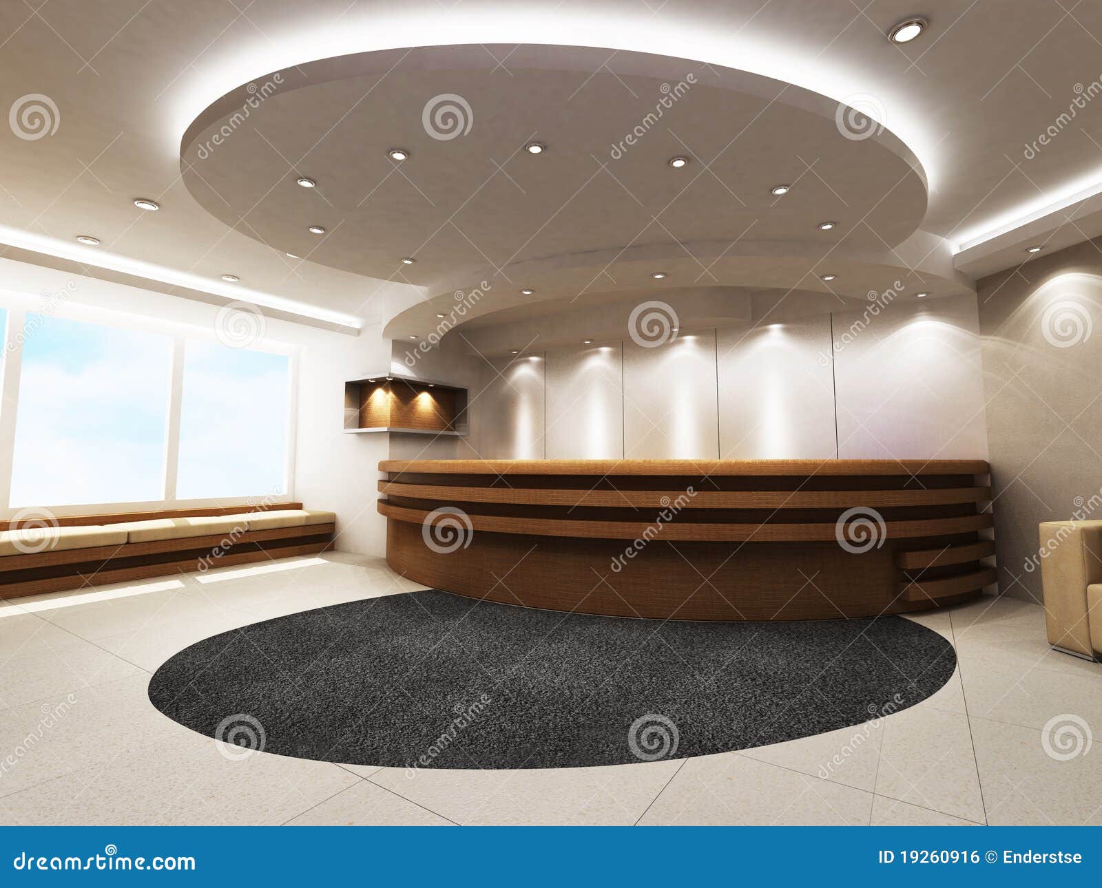 Reception Counter Royalty Free Stock Image - Image: 19260916