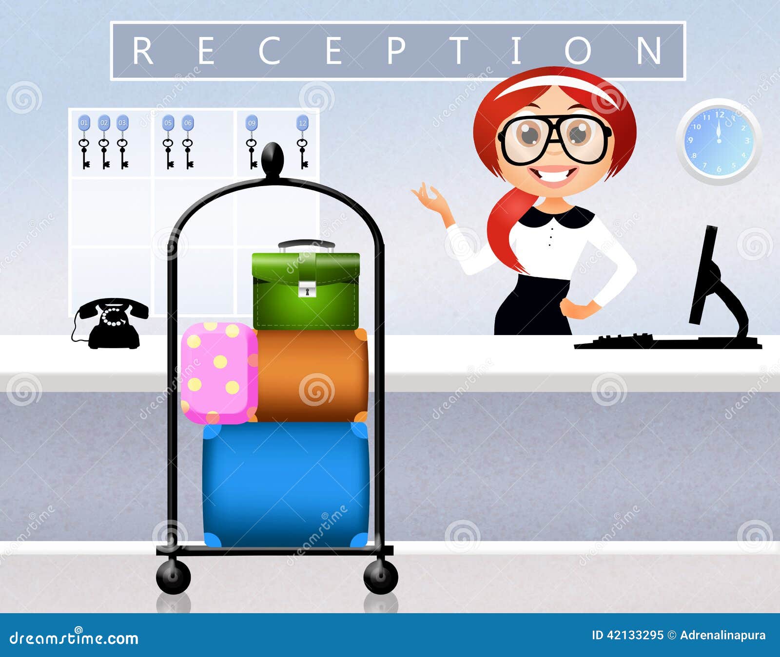 office reception clipart - photo #43