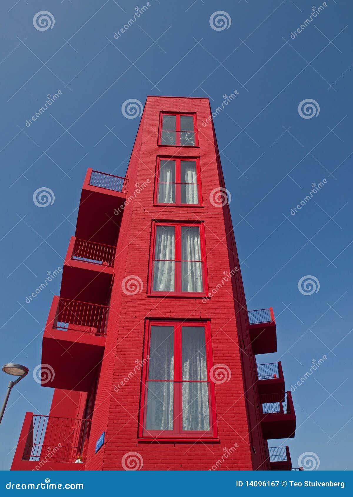 Red Apartments Royalty Free Stock Photography Image 14096167