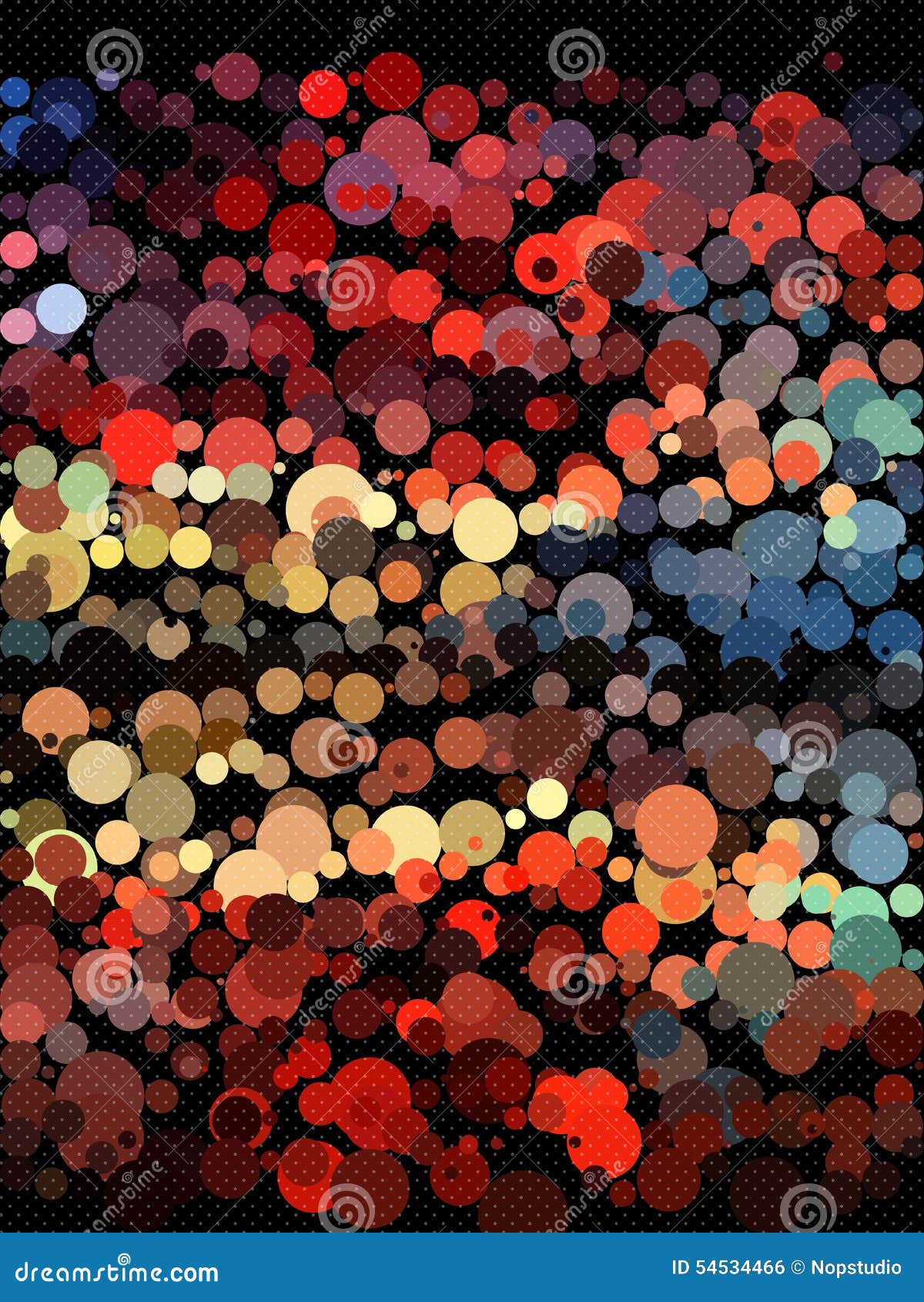 Red And Blue Circle With Dot Texture Background Stock Illustration