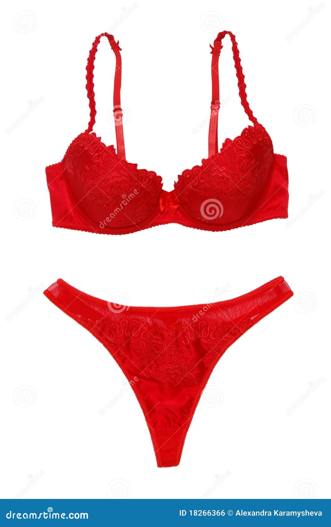 Red Bra And Panties 109