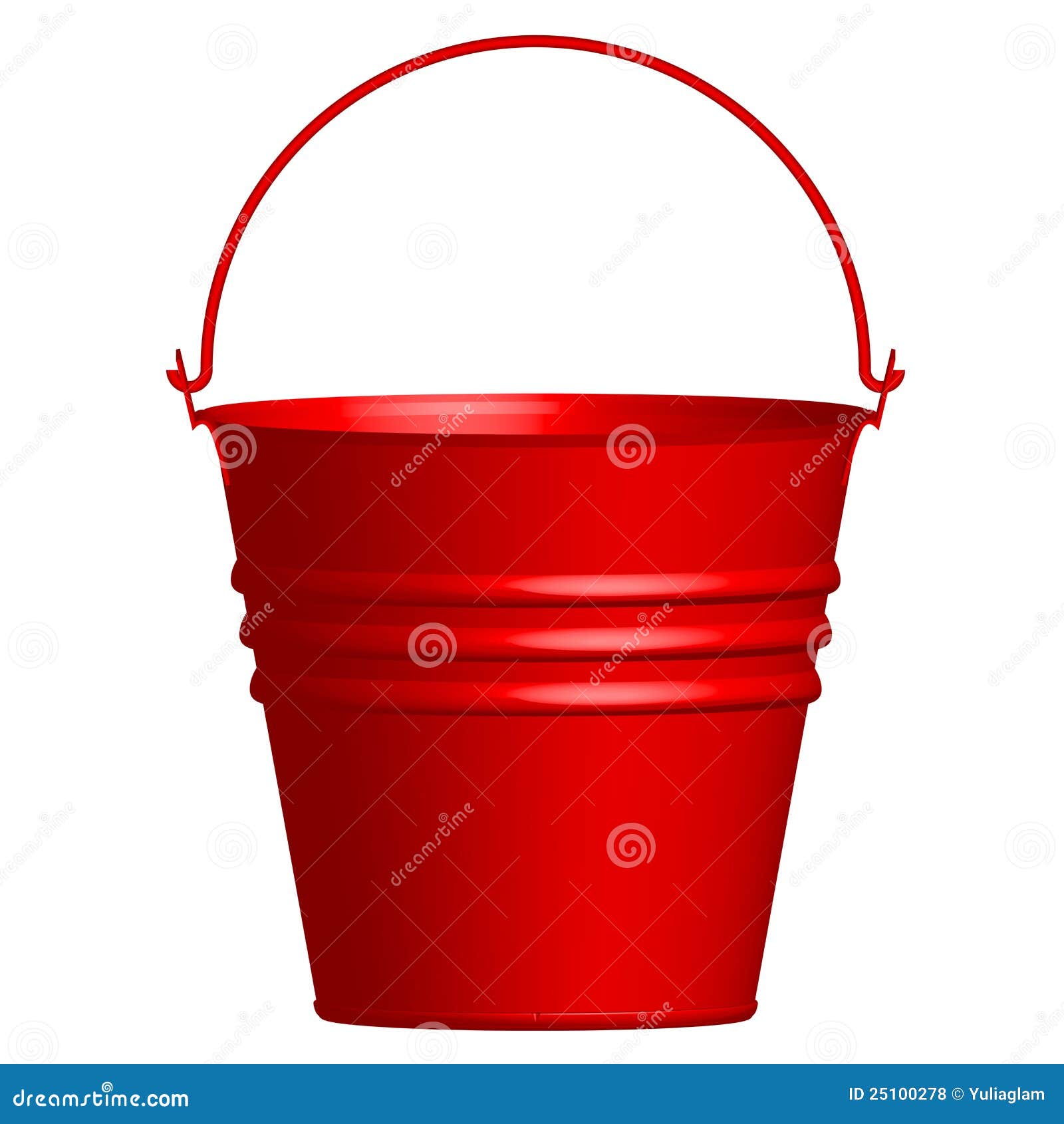 Red Bucket Royalty Free Stock Photos  Image: 25100278