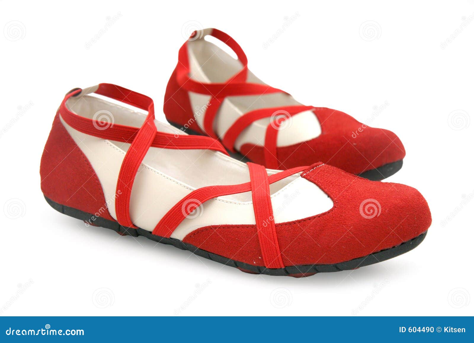 red dance sneakers