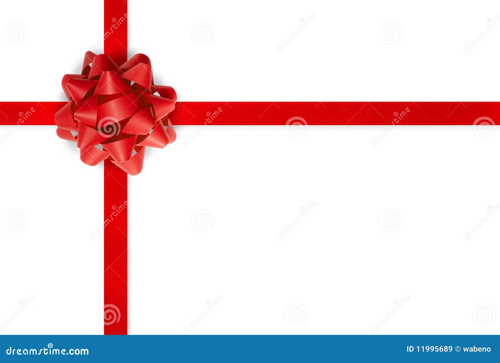 Red Gift Bow And Ribbon Royalty Free Stock Images - Image: 11995689