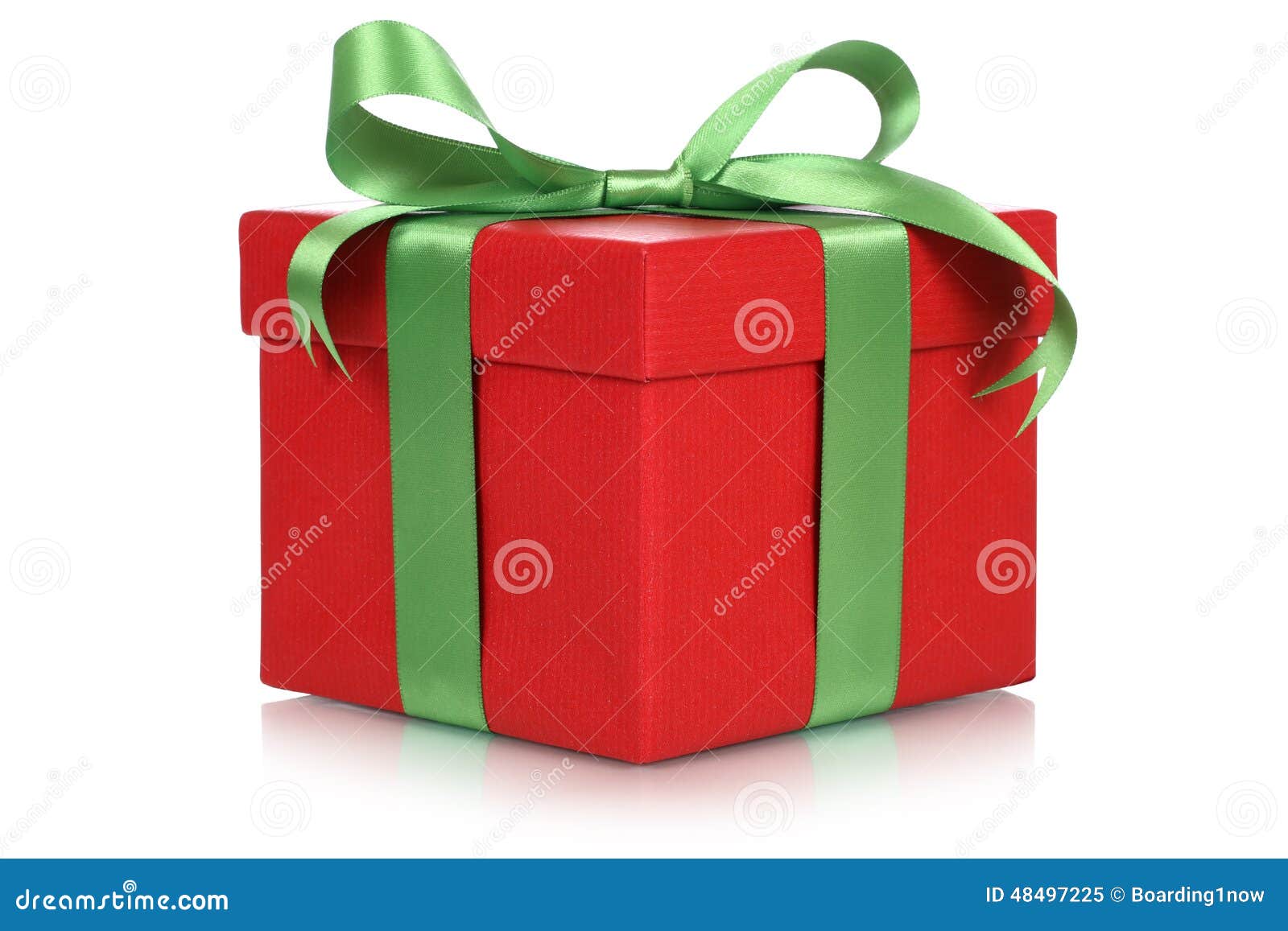 red gift box for gifts on christmas birthday or havanese christmas