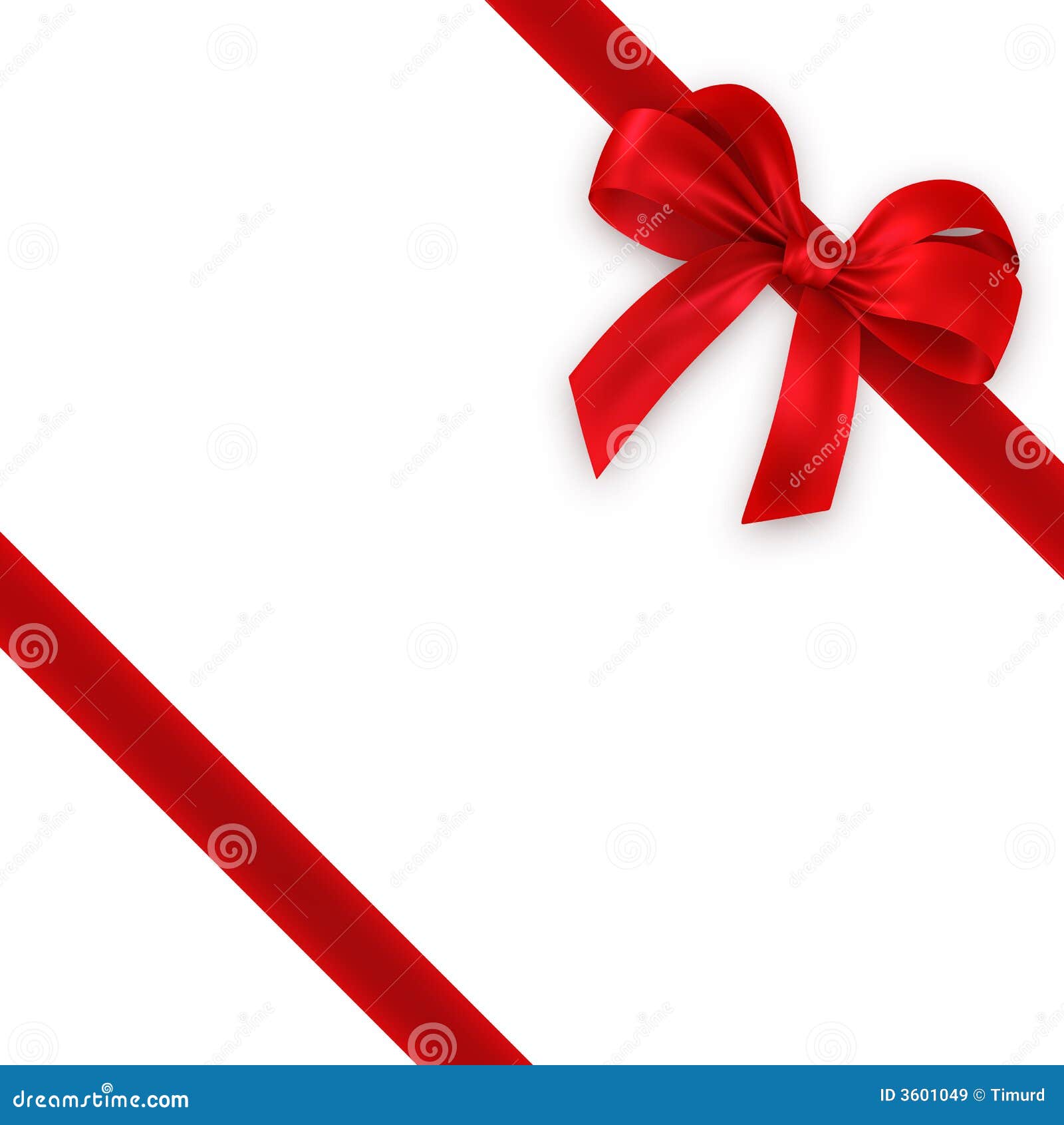 Red Gift, Ribbon, Bow Royalty Free Stock Images - Image: 3601049