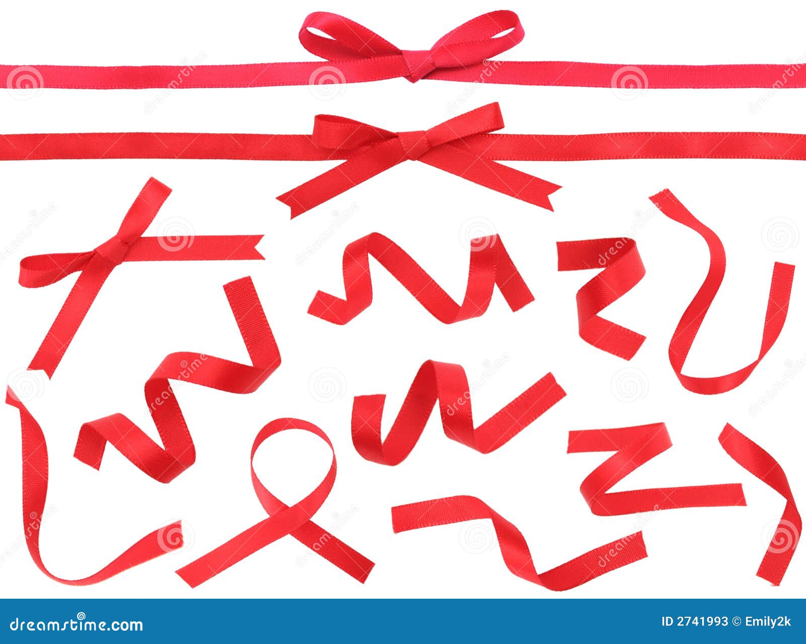 Red Ribbon Design Element Stock Photos Image 2741993