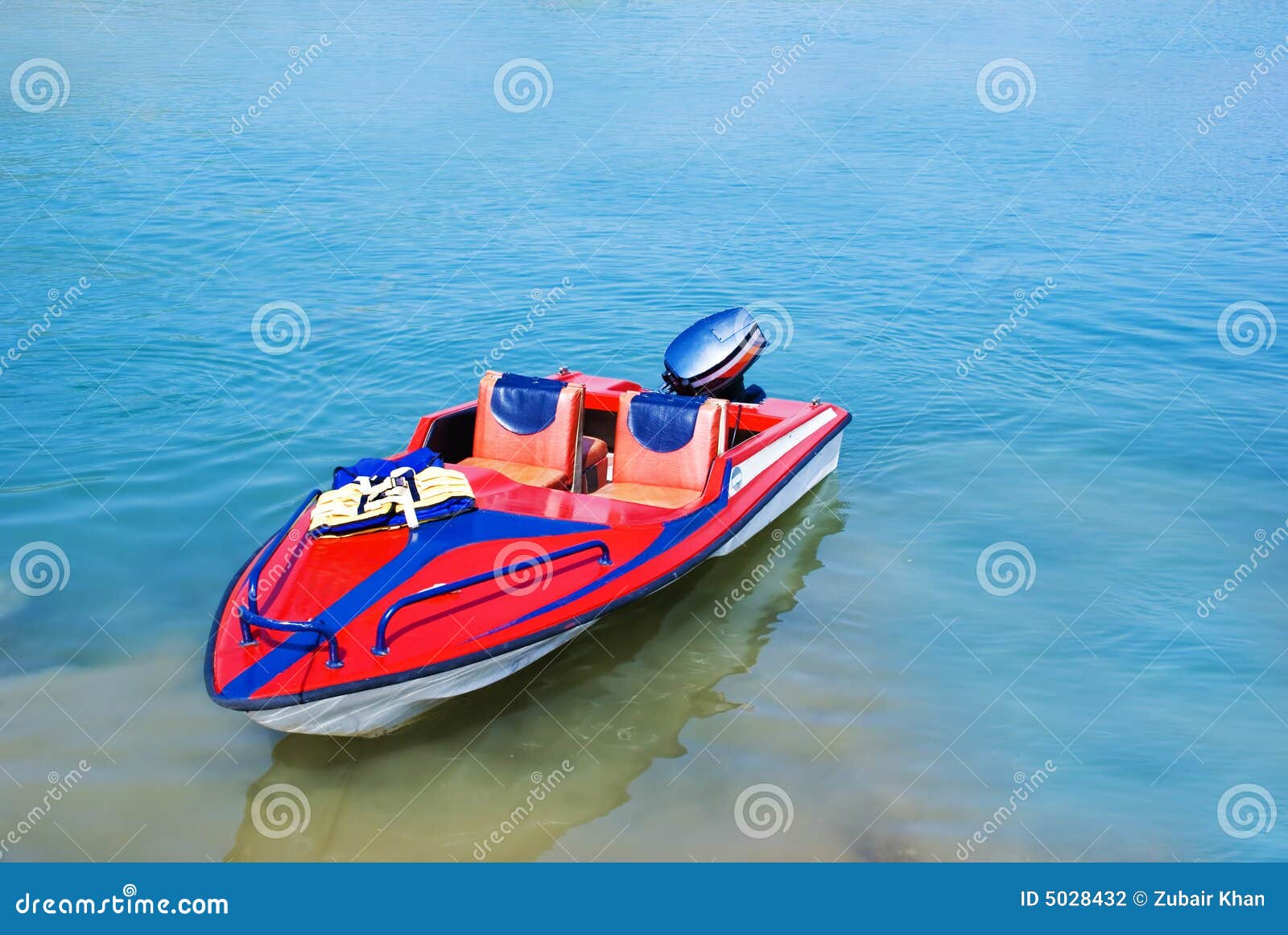 Red Speed Boat Stock Photography - Image: 5028432