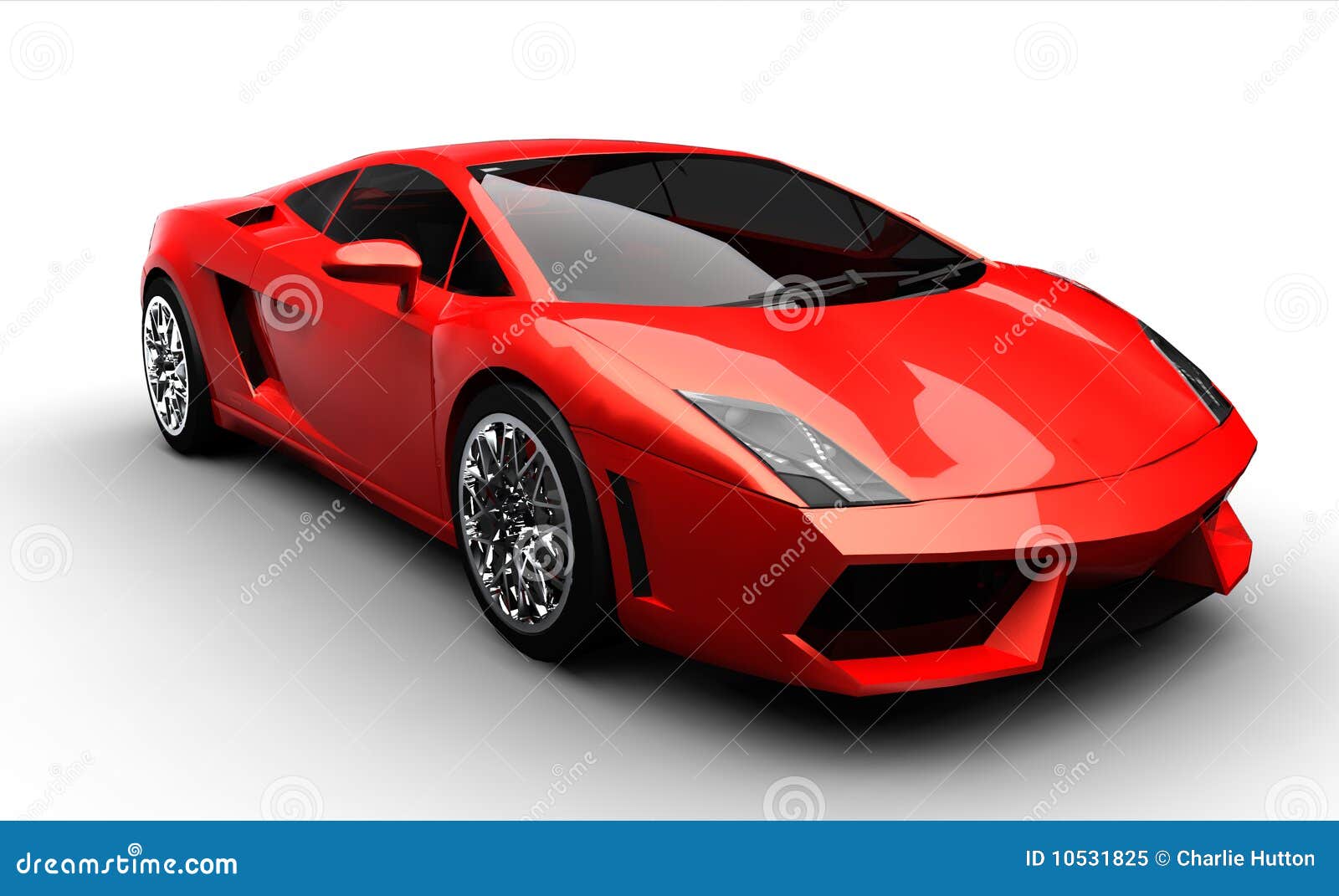 Red Sports Car Royalty Free Stock Photo  Image: 10531825