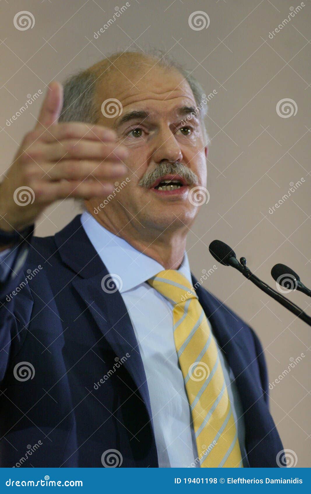 Rede durch George Papandreou Redaktionelles Stockfoto