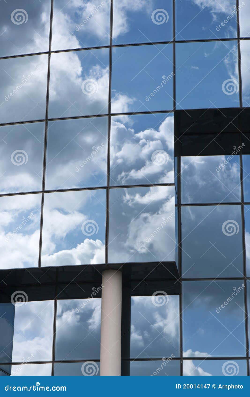 Reflections In Blue Window Royalty Free Stock Photography  Image 