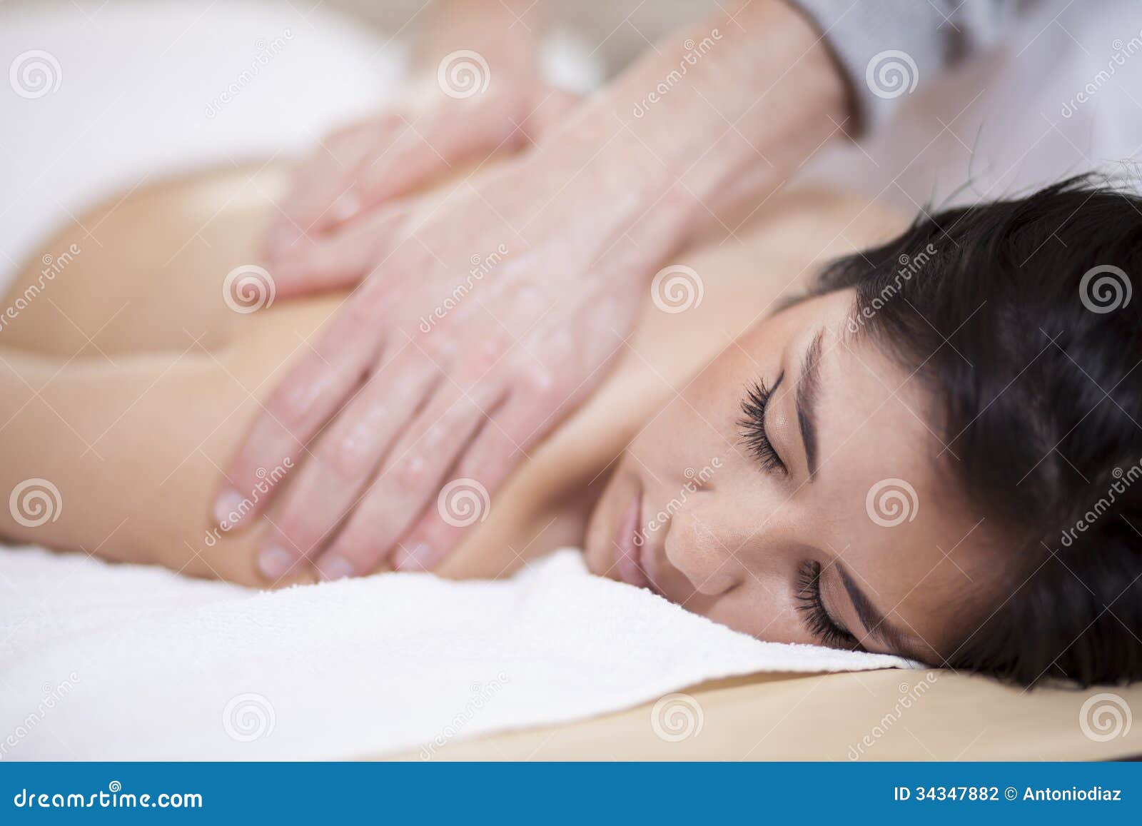 relaxing at a spa stock photography image 34347882 getting a message
