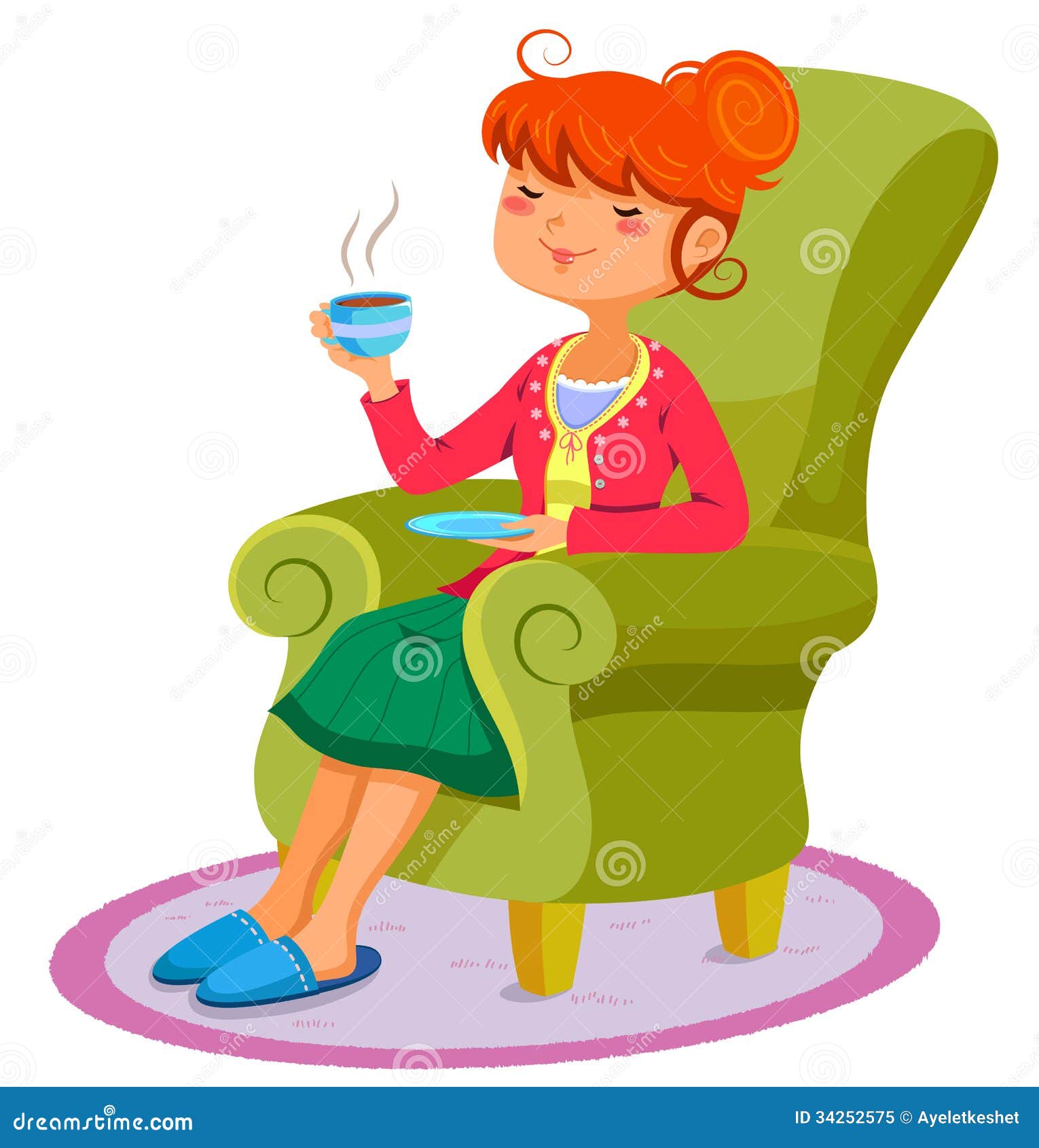 girl relaxing clipart - photo #10
