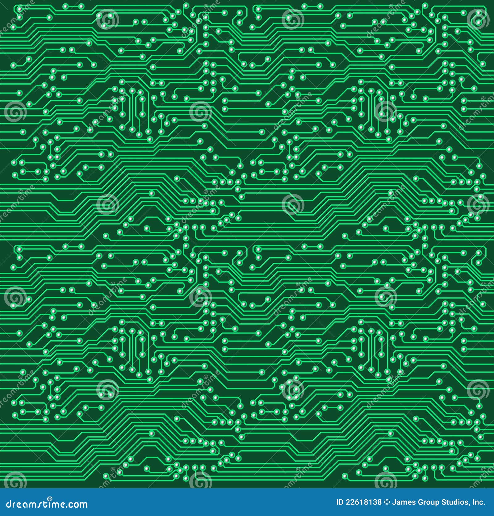 Repeating Circuit Pattern Royalty Free Stock Photos 