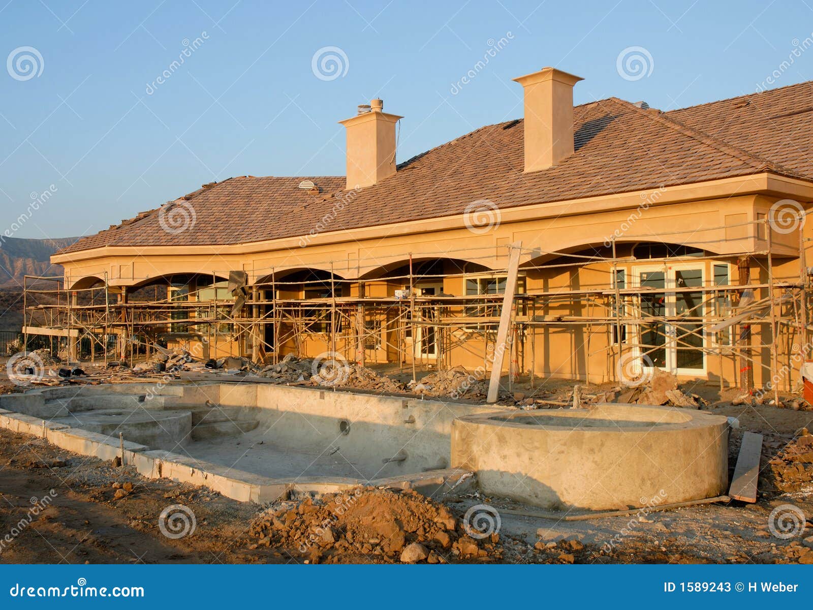 Residential Construction Site Stock Photos - Image: 1589243