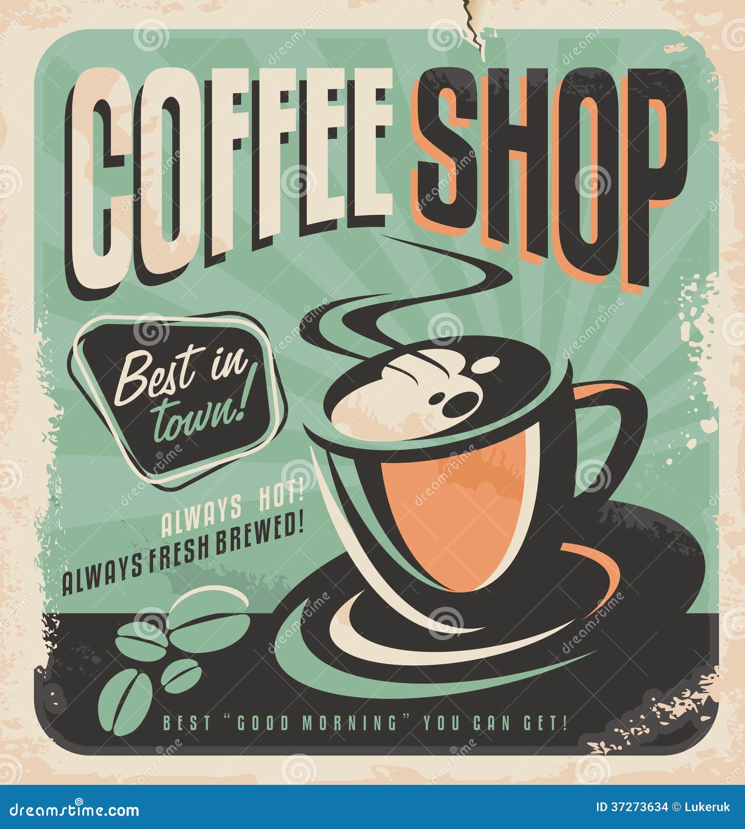 Vintage Coffee Shop Ad