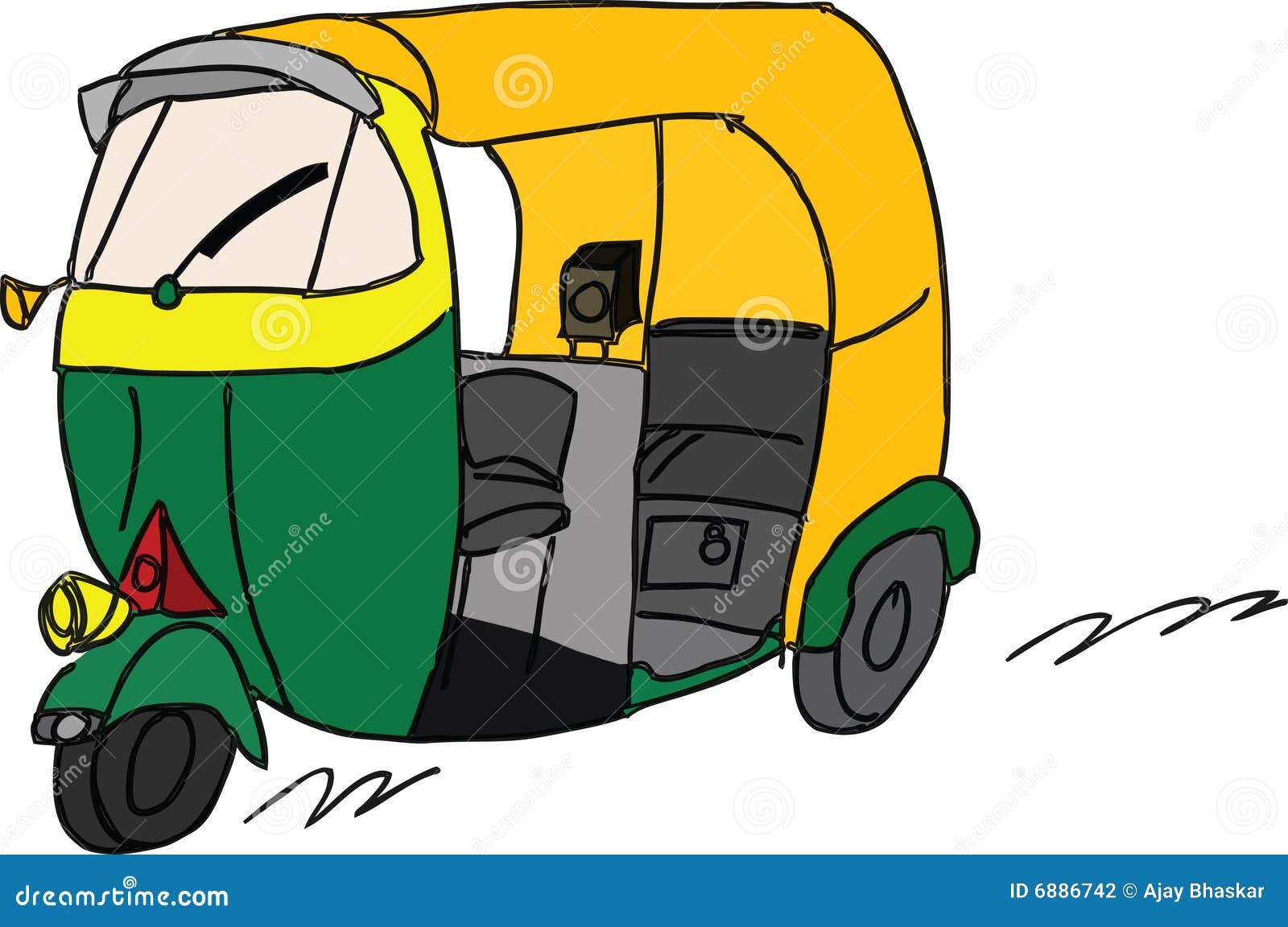 clipart of auto rickshaw - photo #3