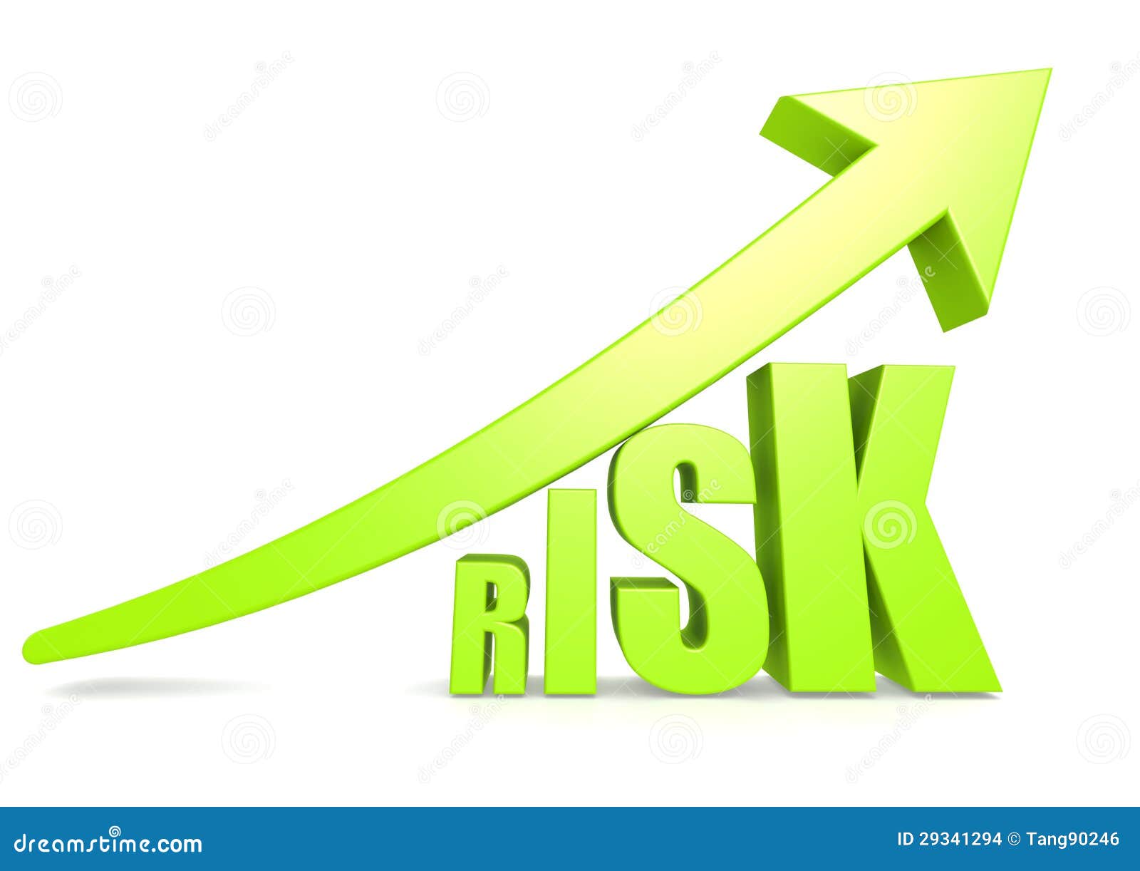 Risk With Green Arrow Stock Images - Image: 29341294
