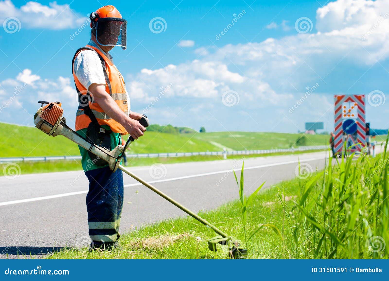 road-landscaper-cutting-grass-stock-image-image-31501591