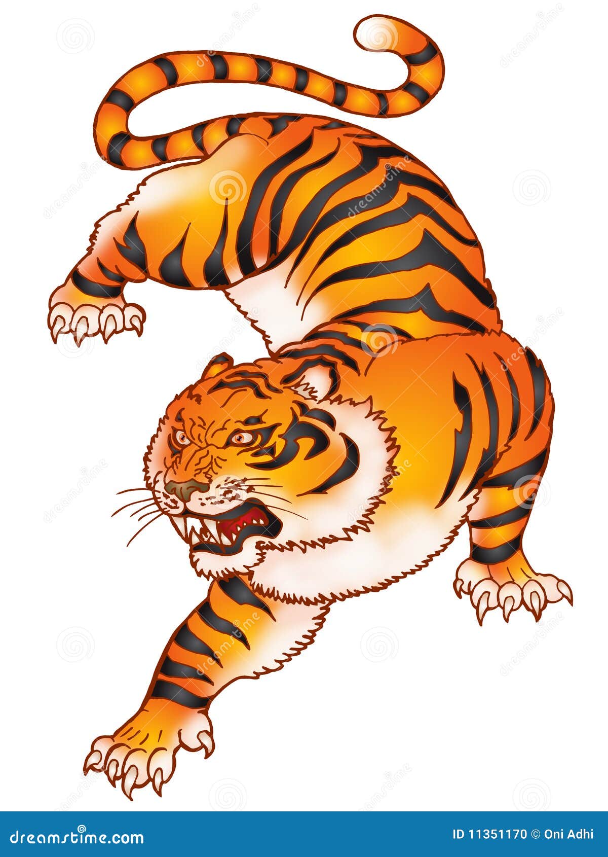 tiger roar clipart - photo #16