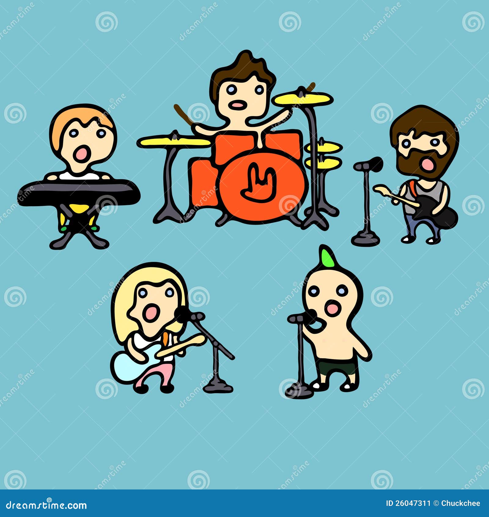 Rock Band Stock Image - Image: 26047311