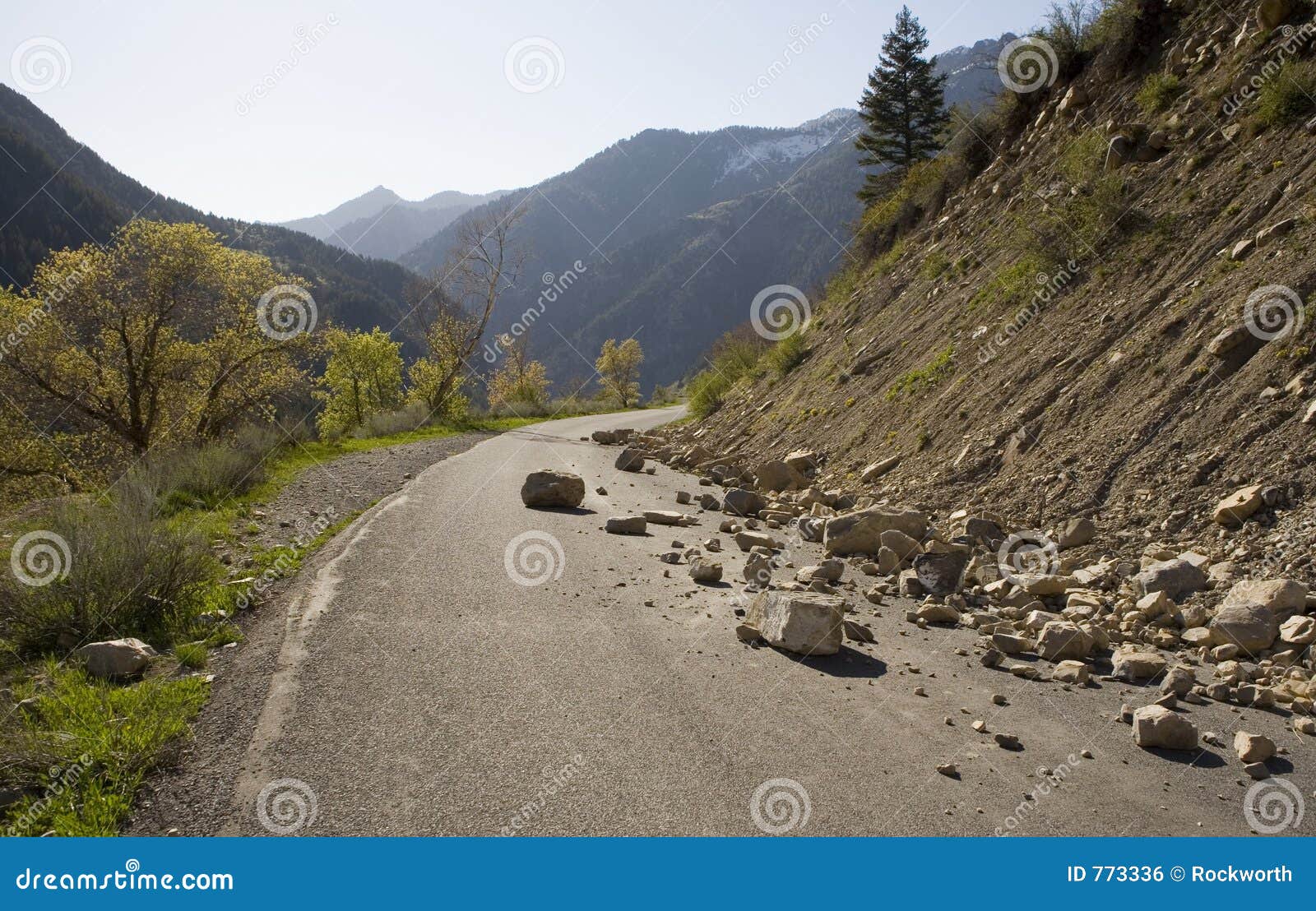 Rocks On The Road Royalty Free Stock Image Image 773336