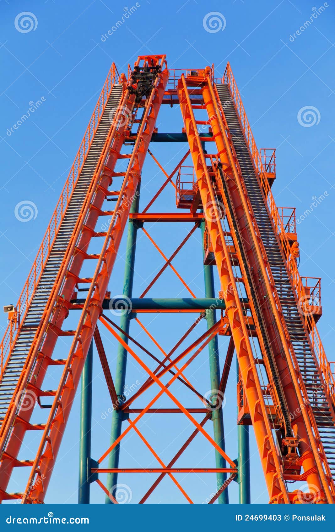 Roller Coaster Track Stock Photos - Image: 24699403