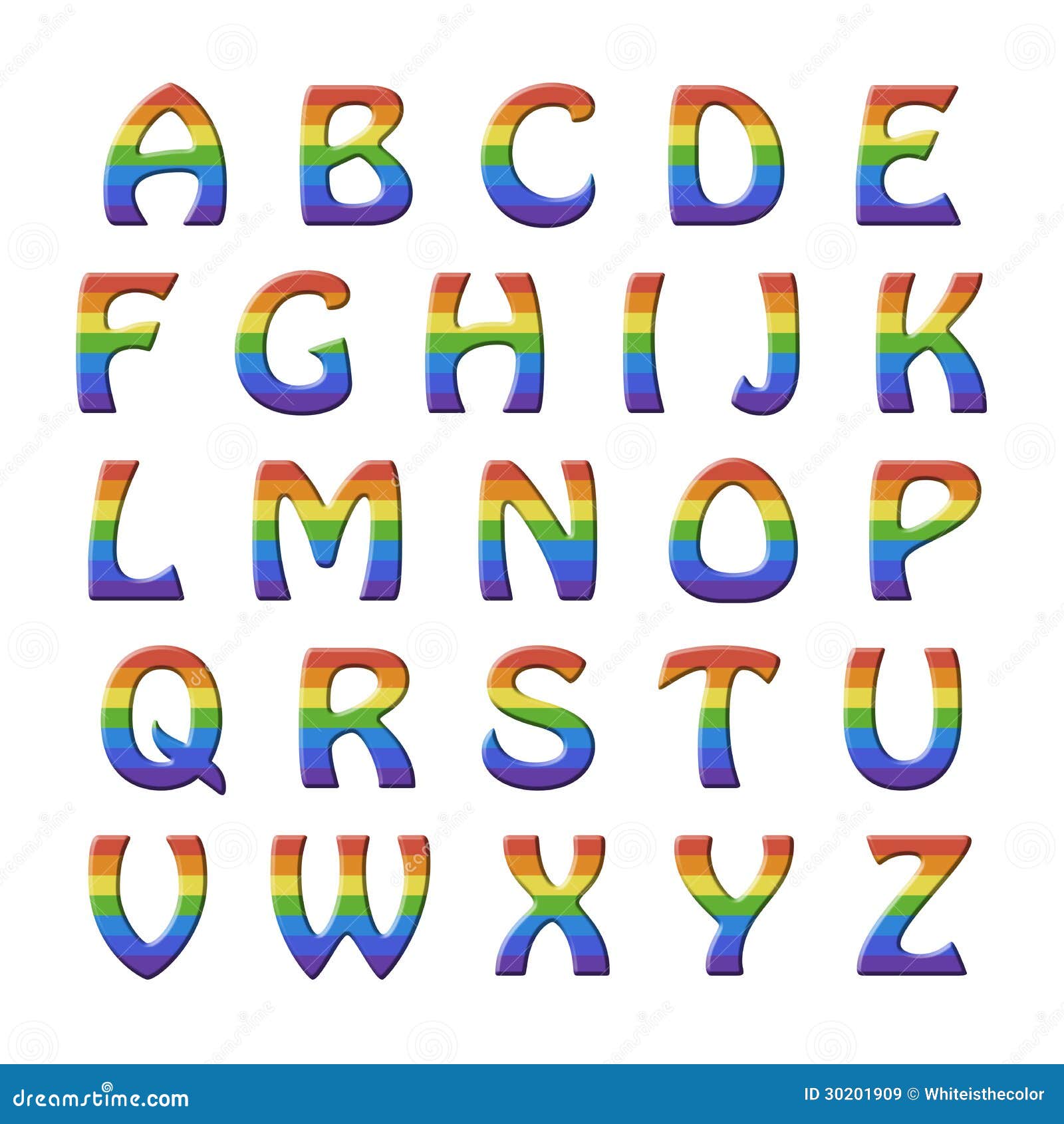 Rainbow Alphabet Letters Rainbow Alphabet Letters