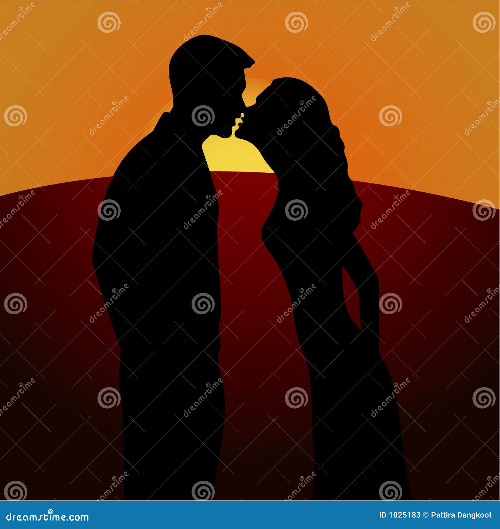 Download this Romance Kiss Romantic Sunset picture