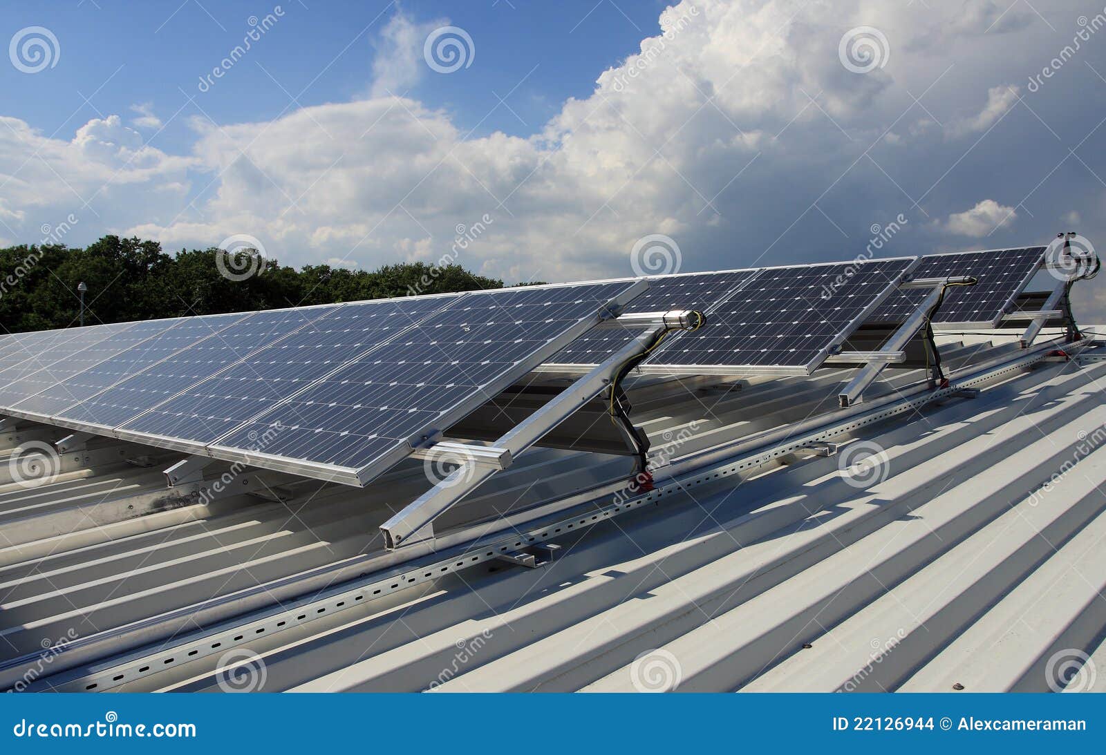 Roof With Solar Panels. Stock Images - Image: 22126944