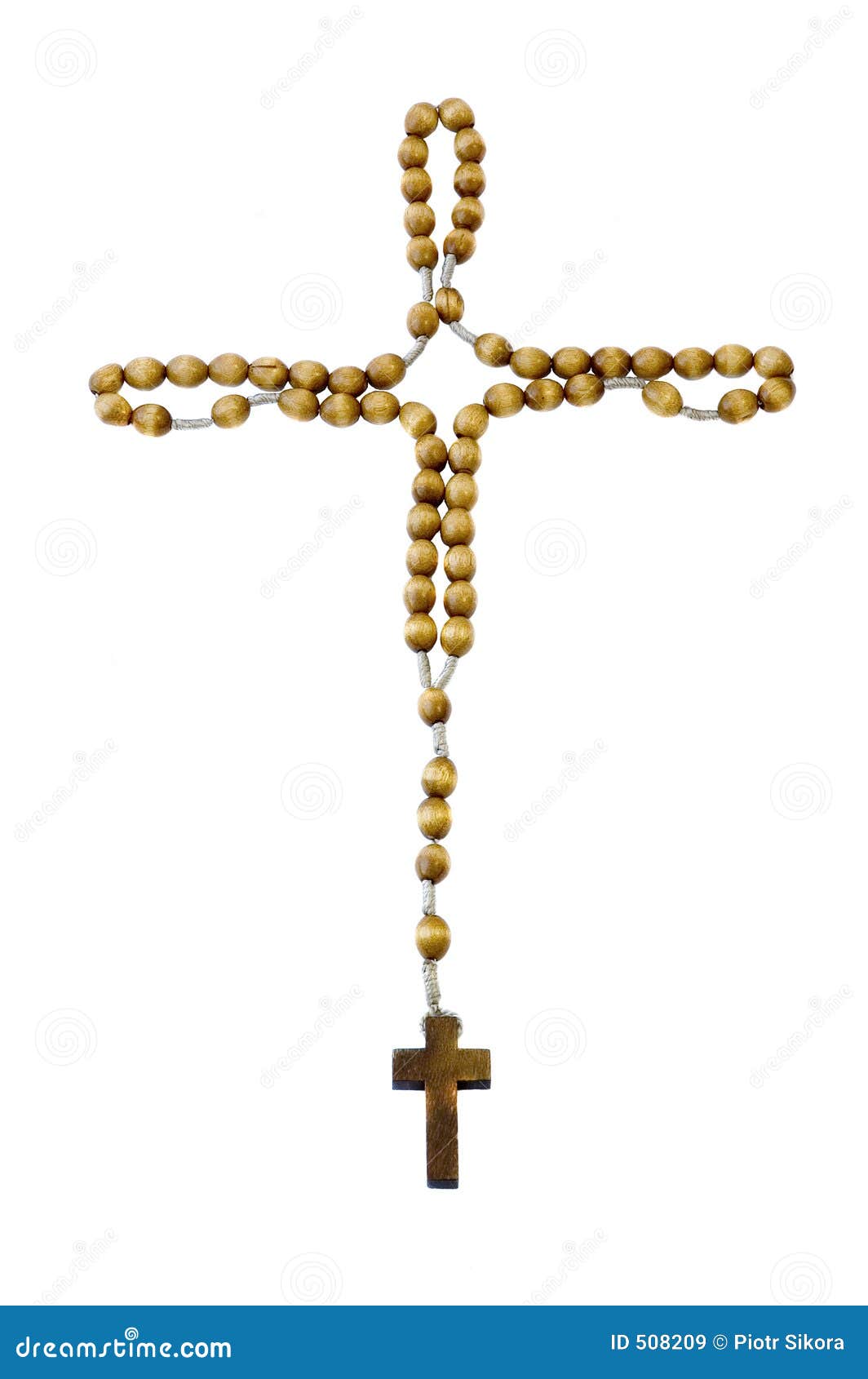 Rosary With Cross, Isolated Royalty Free Stock Images - Image: 508209