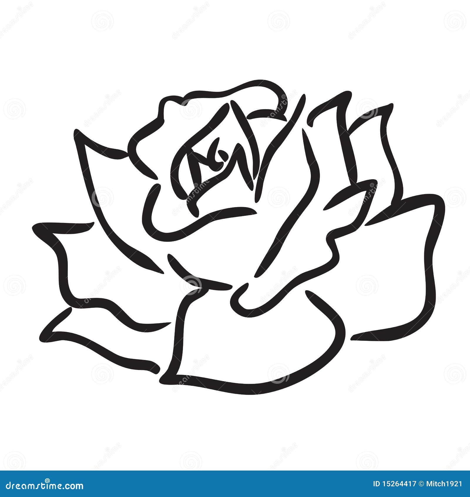 Simple Rose Drawing